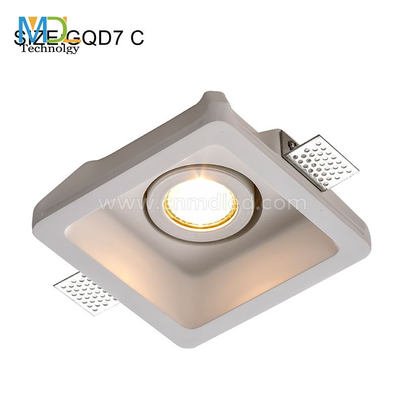 MDL COB Round Movable Gypsum Trimless Spotlight Model: MDL-GQD7