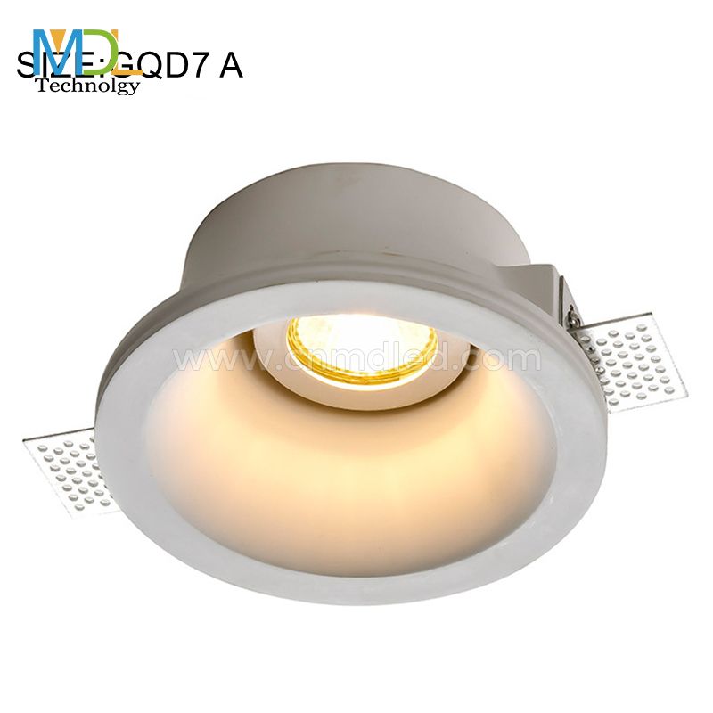 MDL COB Round Movable Gypsum Trimless Spotlight Model: MDL-GQD7