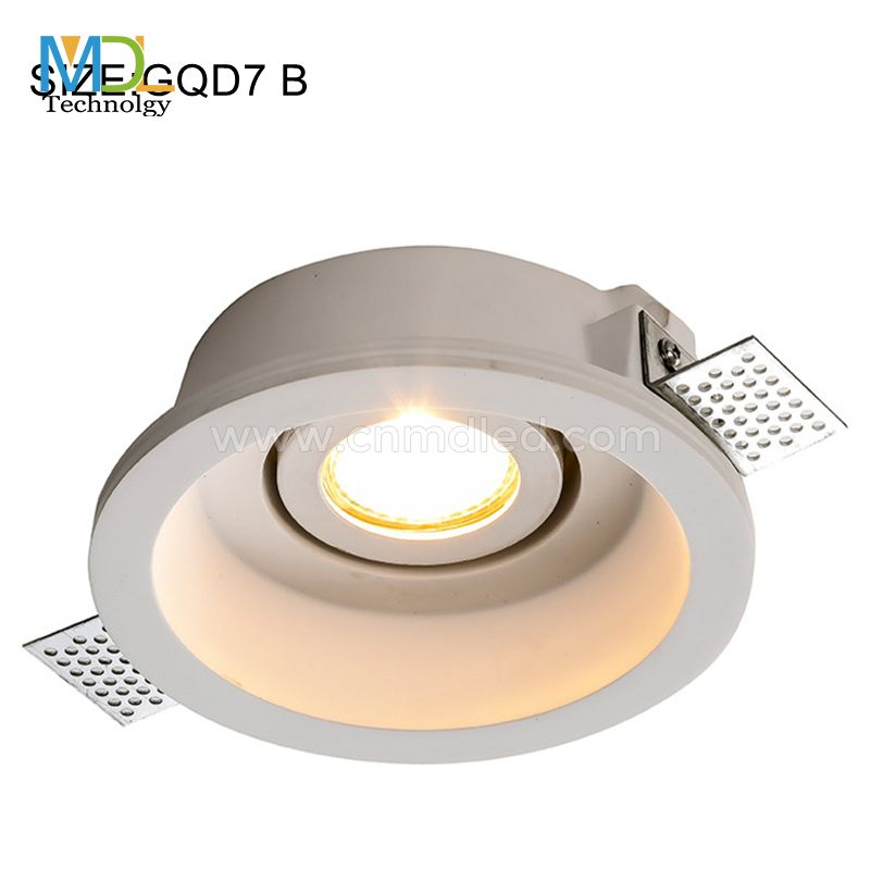 MDL COB Round Movable Gypsum Trimless Spotlight Model: MDL-GQD7