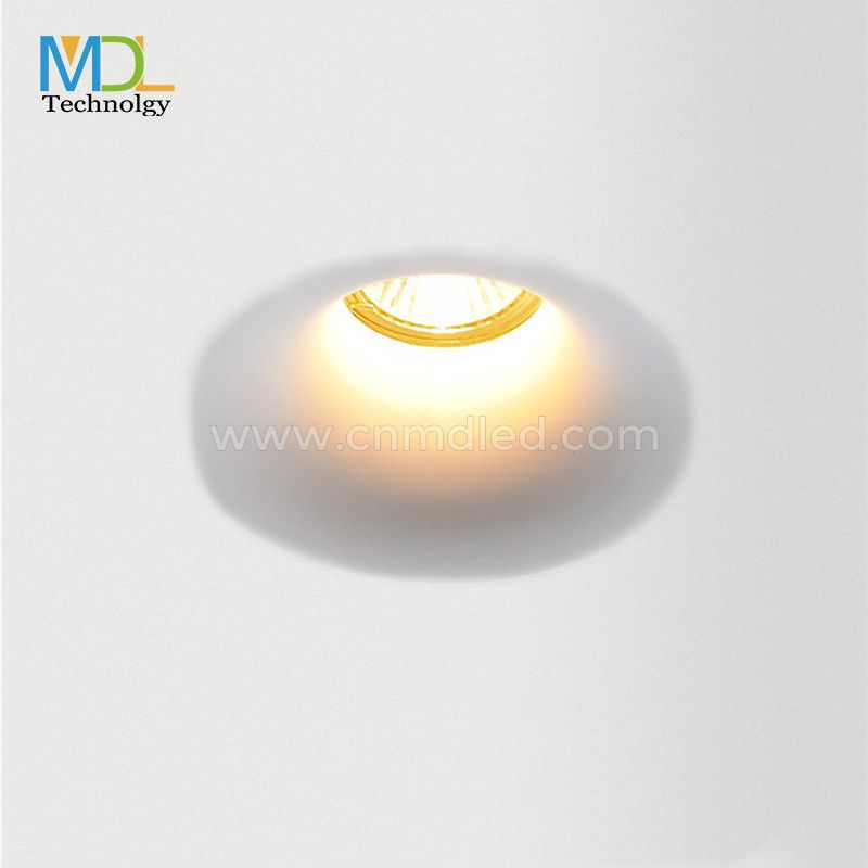 MDL Recessed LED Gypsum Downlight Borderless Anti-Glare Ceiling Lamp Living Room Bedroom Aisle Embedded Spotlight Lighting D140mm Model: MDL-GQD8