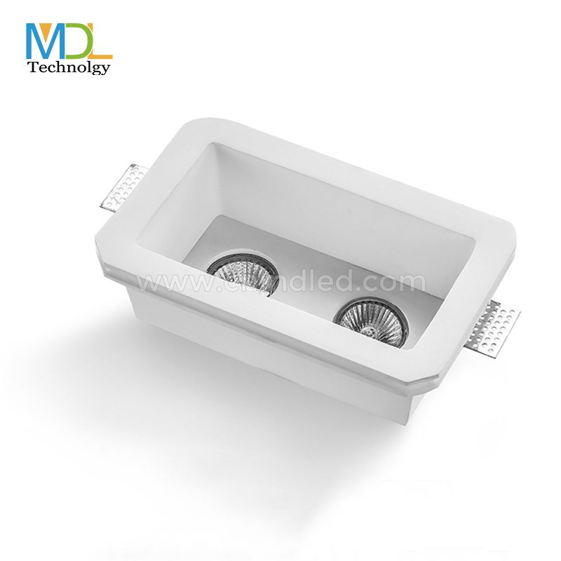 MDL Gypsum double head borderless embedded LED ceiling downlight COB wall washer spotlight Model: MDL-GQD12
