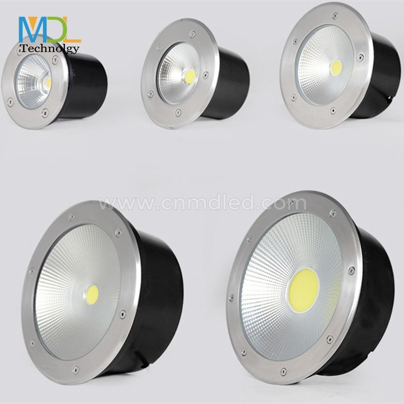 MDL Stair Step Light Step Lights Floor Light Outdoor Flooring Terrace Lighting Round Waterproof COB Integrated Underground Light Model:MDL-COBUDWL