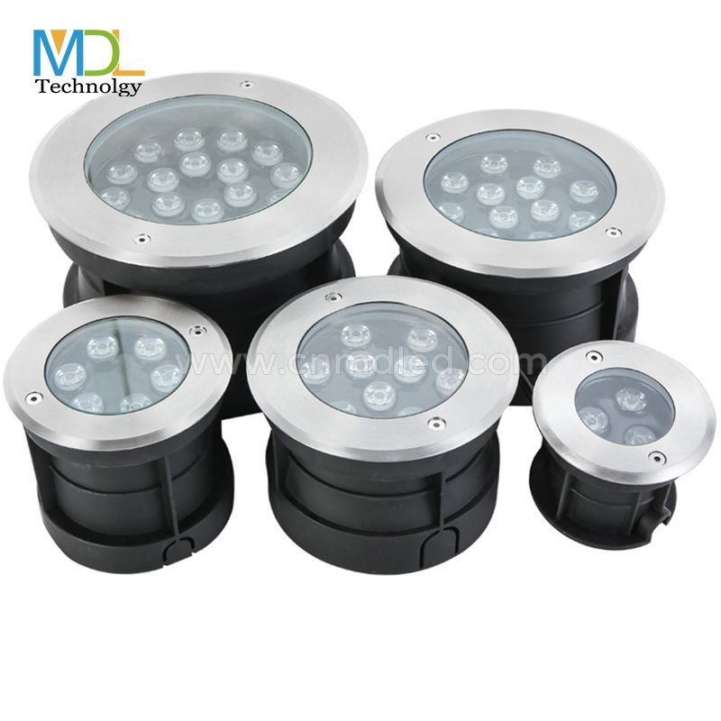 MDL LED Inground Light RGB Round LED Underground Light Stainless Steel Model:MDL-UDGL20