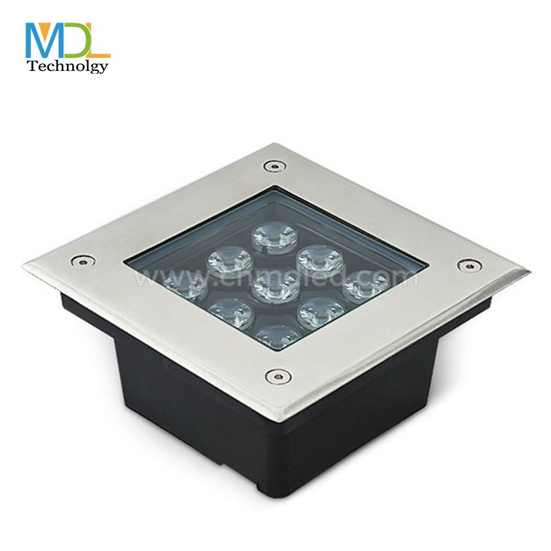 Square Waterproof LED Inground Light, Suitable for gardens, swimming pools Model:MDL-SUDGL