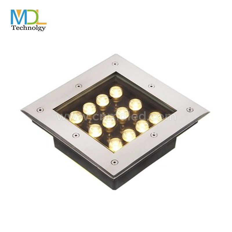 Square Waterproof LED Inground Light, Suitable for gardens, swimming pools Model:MDL-SUDGL