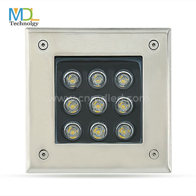 Square Waterproof LED Inground Light, Suitable for gardens, swimming pools Model:MDL-SUDGL