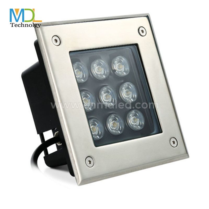 Square Waterproof LED Inground Light, Suitable for gardens, swimming pools Model:MDL-SUDGL