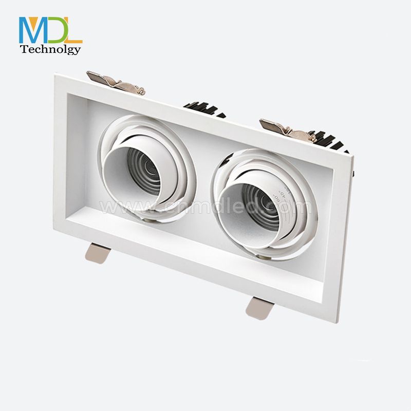 MDL Recessed LED Grille Downlight Single, Double or Three Head Model: MDL-GDL13