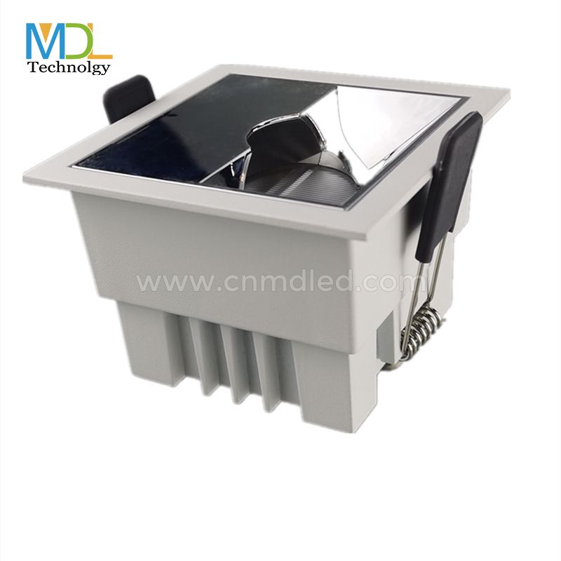 MDL Asymmetrical LED Down Light anti-glare polarized  spotlight square recessed LED spotlight Model: MDL-RDLSE3