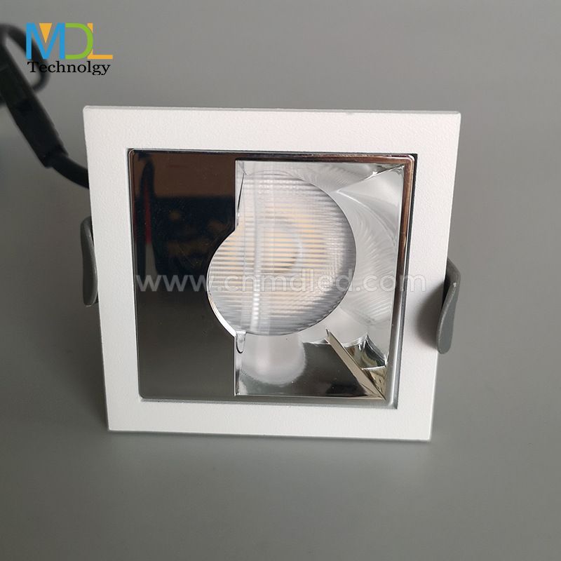 MDL Asymmetrical LED Down Light anti-glare polarized  spotlight square recessed LED spotlight Model: MDL-RDLSE3