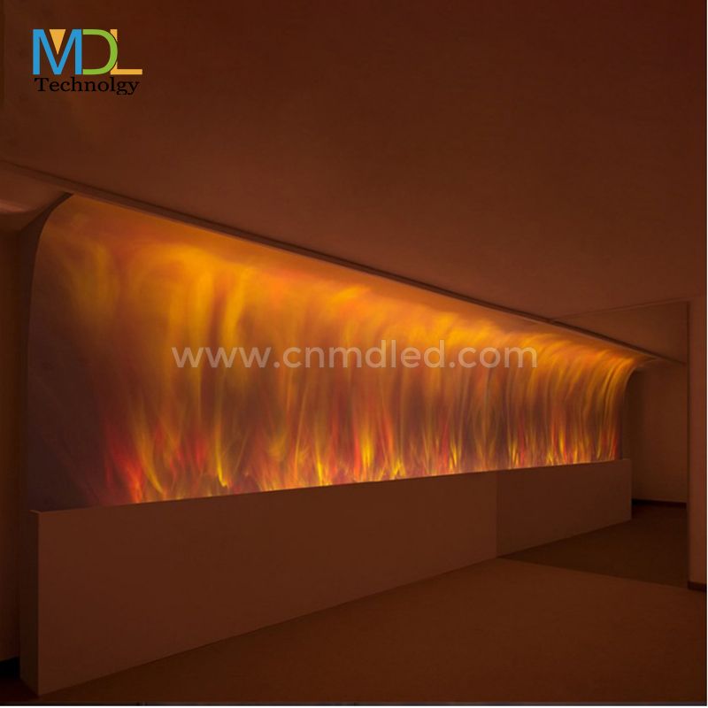 MDL Water Pattern Room Decor Lighting Led Flame Lamp Bedside Projection Background Light 3D Dynamic Wall Washer Light Model:MDL-WL13