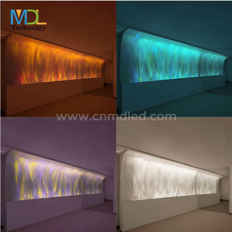 MDL Water Pattern Room Decor Lighting Led Flame Lamp Bedside Projection Background Light 3D Dynamic Wall Washer Light Model:MDL-WL13