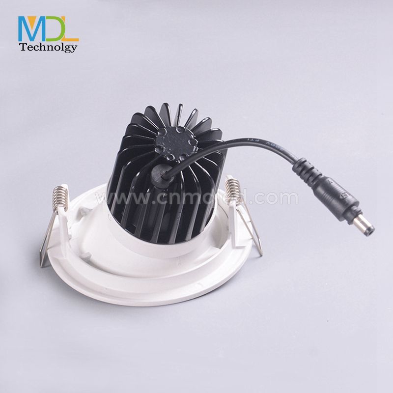 MDKL Inclined LED downlight aluminum round recessed downlight Model: MDL-RDL35