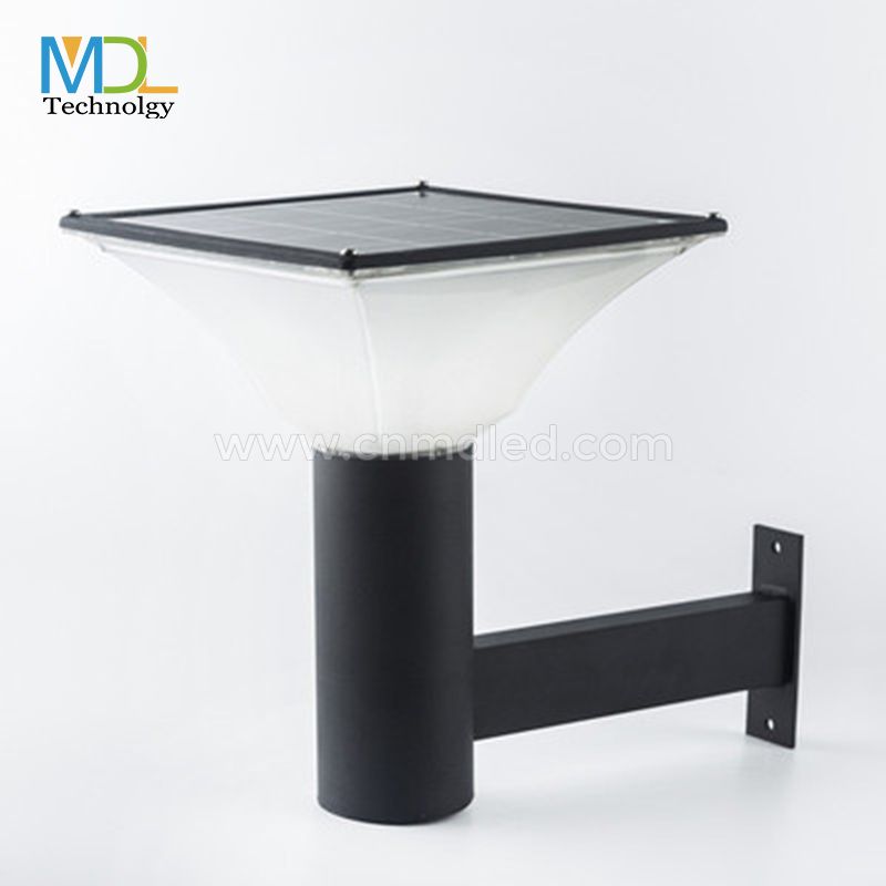 MDL LED Solar Garden Lights Round Community Villa Wall Lights Solar Garden Pillar Light Model: MDL-BLL75W