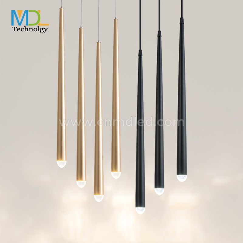 MDL Kitchen Island Pendant Light Bedroom Suspension Light Cylindrical Aluminum Chandelier Single Head Droplight  Model: MDL-SPDL3