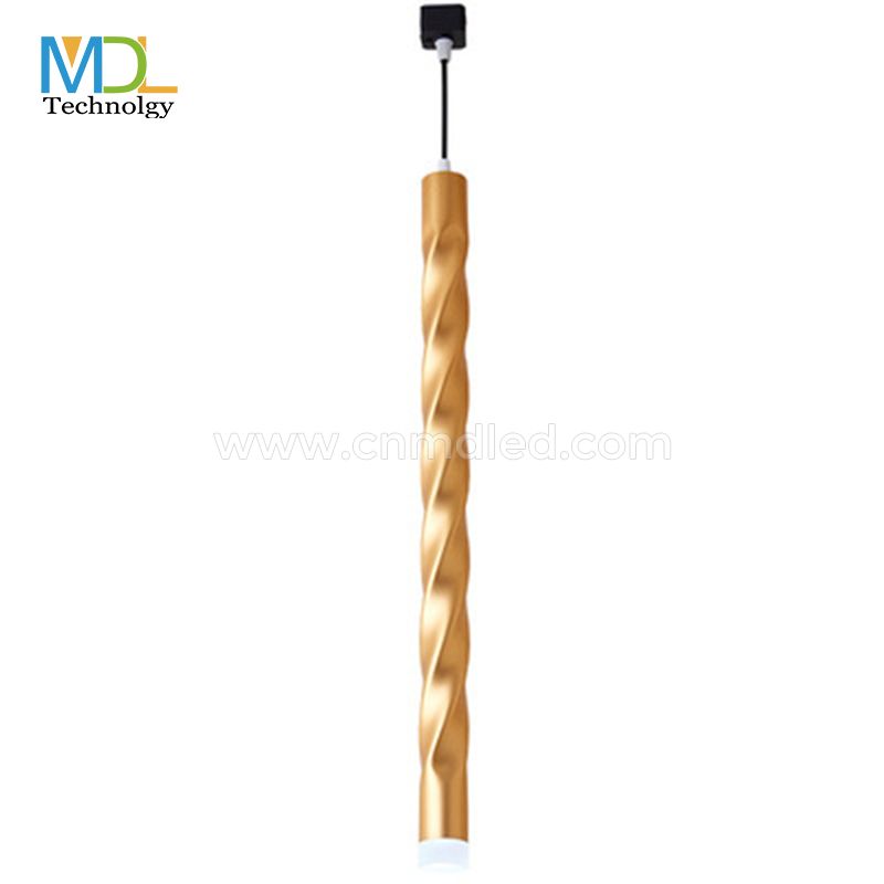 MDL Indoor Long Tube Pendant Light Gold Model: MDL-SPDL23