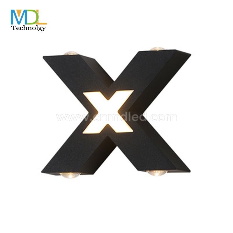 MDL X Shape Exterior Wall Light Fixture Outdoor/Indoor Wall Lamp MDL-OWL19