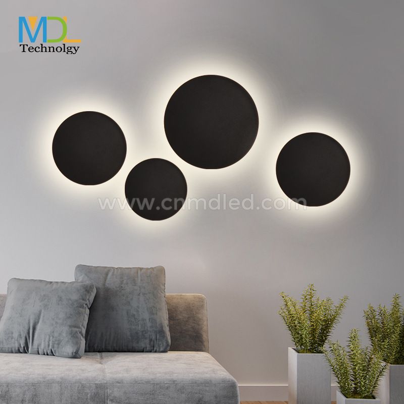 MDL Round landscape garden light Die-cast aluminum industrial style villa wall light MDL-IWLE