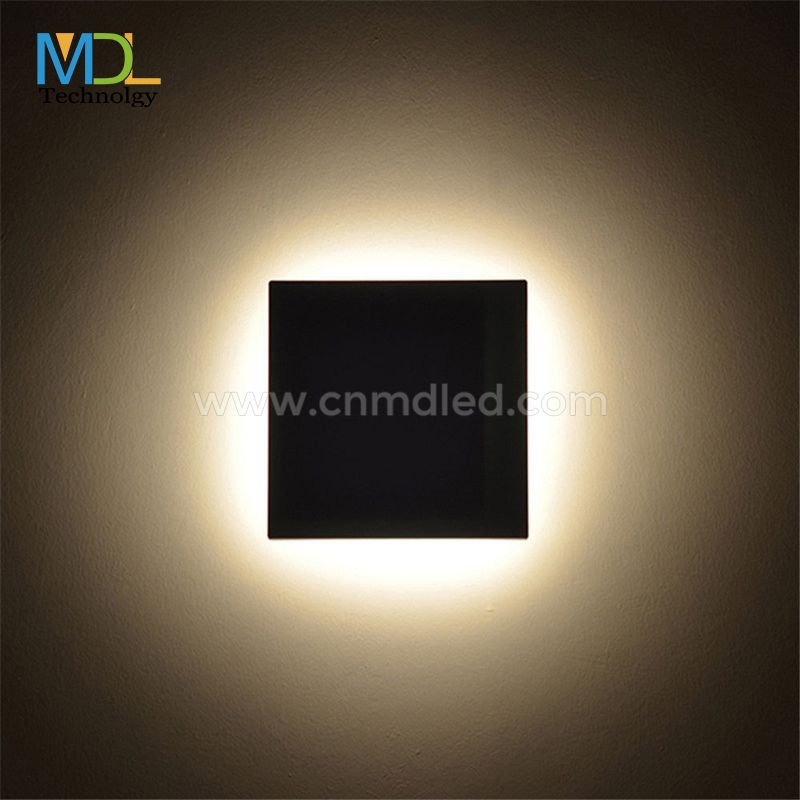 MDL Modern LED Bedroom Wall Lamp Round/Square DIY Combination Bedside Reading Sconce Living Room Loft Home Decor Wall Mount Light MDL-IWLES