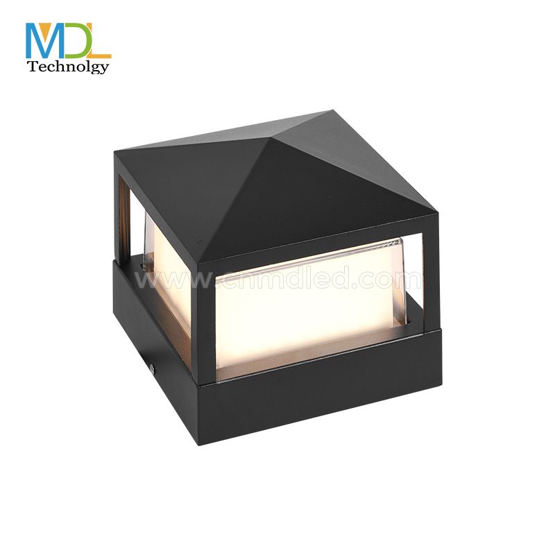 MDL Square Black Landscape LED Post Cap Lamp IP65 for Patio Path Yard Walkway Lawn Garden Decoration MDL-OWL13