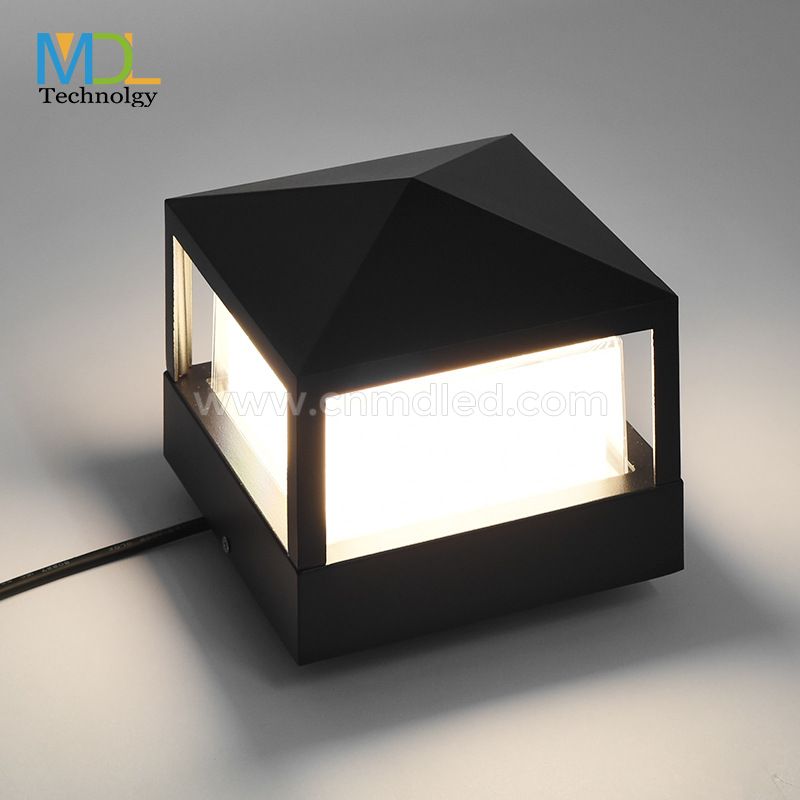 MDL Square Black Landscape LED Post Cap Lamp IP65 for Patio Path Yard Walkway Lawn Garden Decoration MDL-OWL13