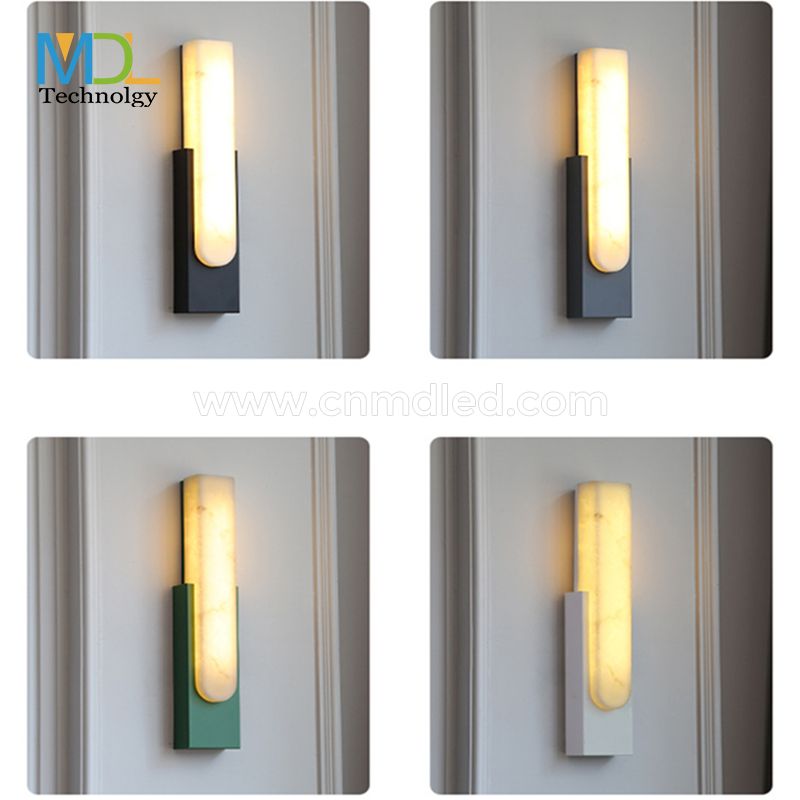 MDL Wall Lights for Bedroom Postmodern Marble Wall Lamp Simple Bedroom Aisle Staircase Wall Light LED Hotel Wall Lamp Light MDL-OWL84