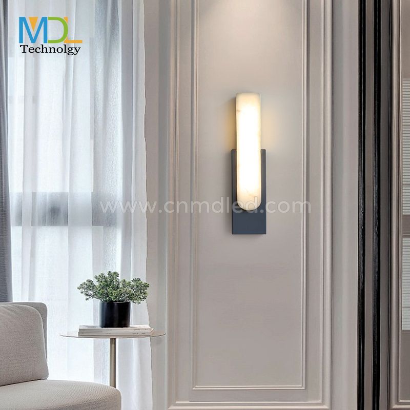 MDL Wall Lights for Bedroom Postmodern Marble Wall Lamp Simple Bedroom Aisle Staircase Wall Light LED Hotel Wall Lamp Light MDL-OWL84