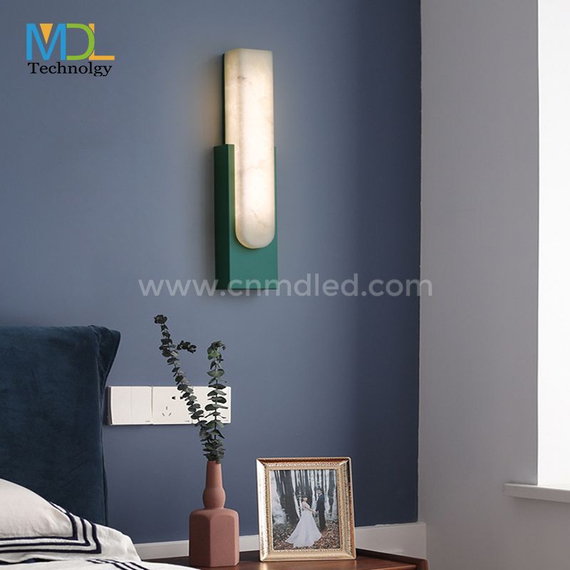 MDL Wall Lights for Bedroom Postmodern Marble Wall Lamp Simple Bedroom Aisle Staircase Wall Light LED Hotel Wall Lamp Light MDL-OWL84