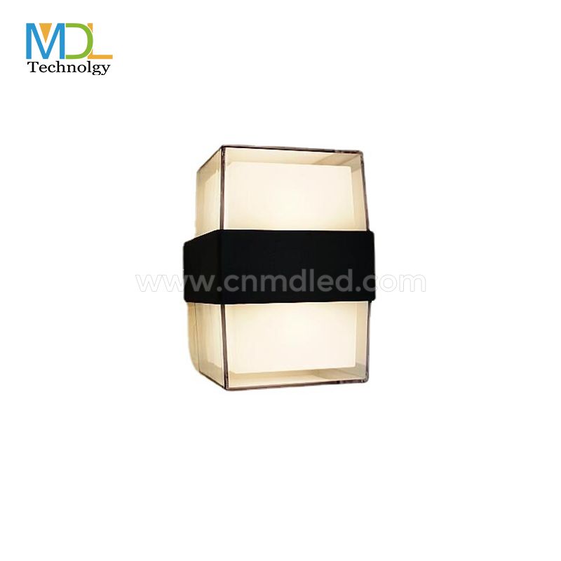 MDL 1/2way IP65 Modern LED Wall Light Aluminium Acrylic Outdoor Lamp for Living Room Staircase MDL-OWL26