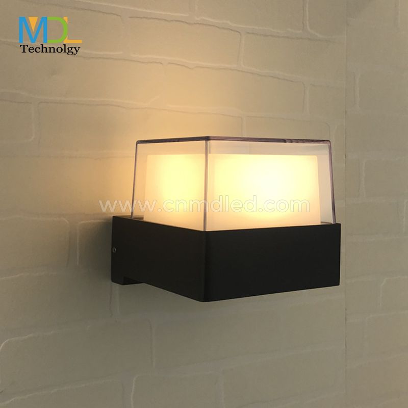 MDL 1/2way IP65 Modern LED Wall Light Aluminium Acrylic Outdoor Lamp for Living Room Staircase MDL-OWL26