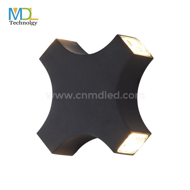 MDL 4LED 12W LED Wall Lamp Outdoor Waterproof Aluminum Home Decor Cross Starlight Patio Garden Corridor Aisle Porch Wall Sconces MDL-IWLJ