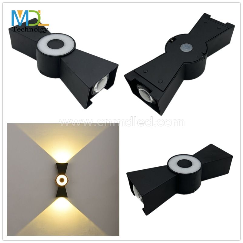 MDL 2*6W LED Lamp Outdoor/Indoor Gate Door-side Garage Wall Sconces Light MDL-OWL48