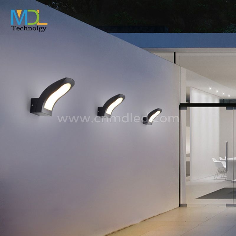 MDL Black LED Waterproof Outdoor lamp Indoor and outdoor aluminum Wall lamp MDL-OWL61