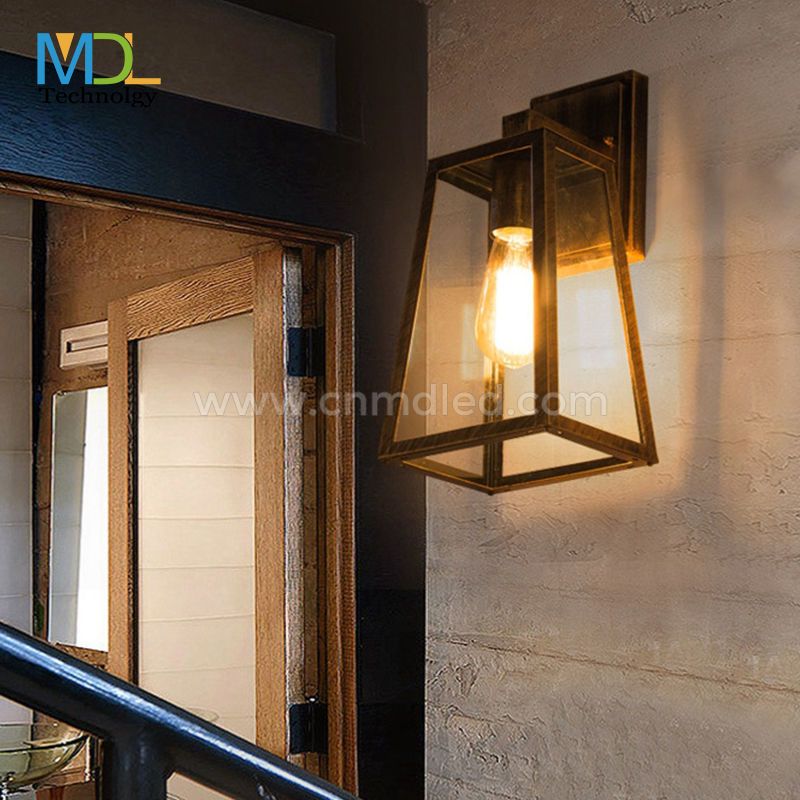 MDL Waterproof Outdoor Wall Lamps Sconce Vintage Industrial Modern Antique Wall Lamp E27 Classic Black Wall Lights MDL-OWL73