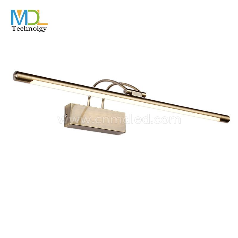 MDL 18W Modern Electroplated Brass Gold  LED Wall Light Mirror Vanity Picture Lamp Model:MDL- ML18