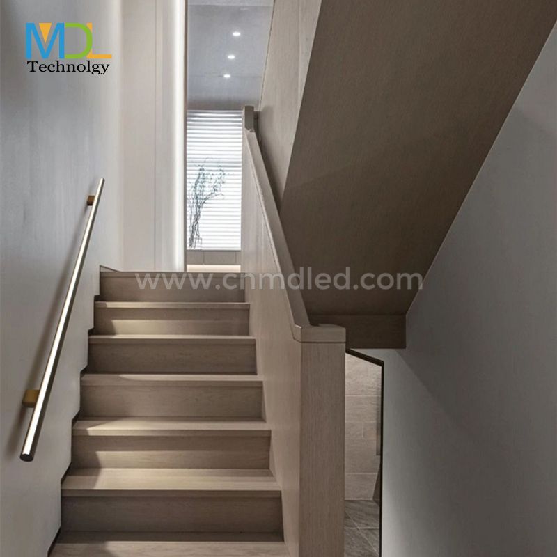 MDL Handrail lighting profile for step railing and LED stair lights Model: MDL-IHLWL2