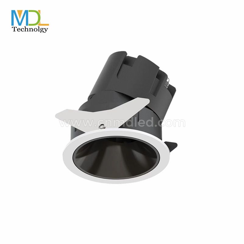 MDL IP65 waterproof and anti-fog spotlight embedded home kitchen balcony hotel bathroom adjustable angle square engineering lamp Model: MDL-WDL19