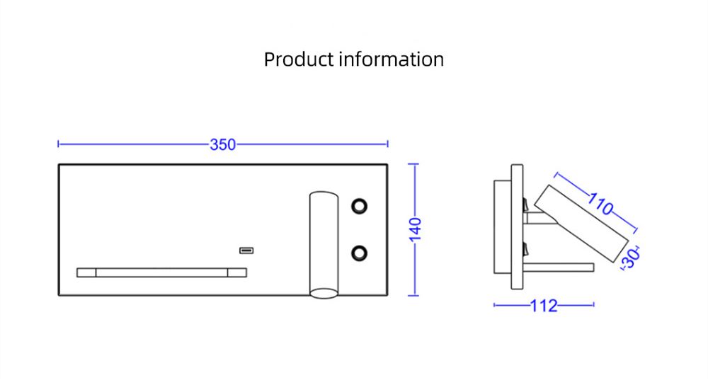 LED Reading Light Model: MDL-RWL2